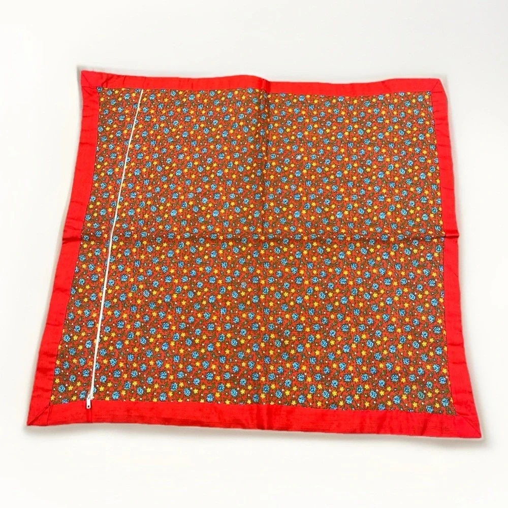 Vintage Hmong Embroidered‎ Handmade Folk Art Cloth Pillow Cover 21 X 23